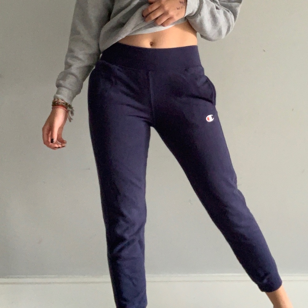 Navy blue Champion sweatpants